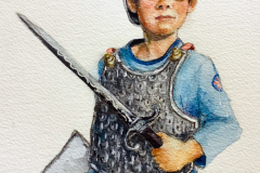 ISAACUS MAXIMUS - watercolour  - Nancy E. C. Brooks